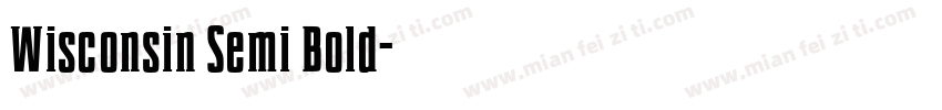 Wisconsin Semi Bold字体转换